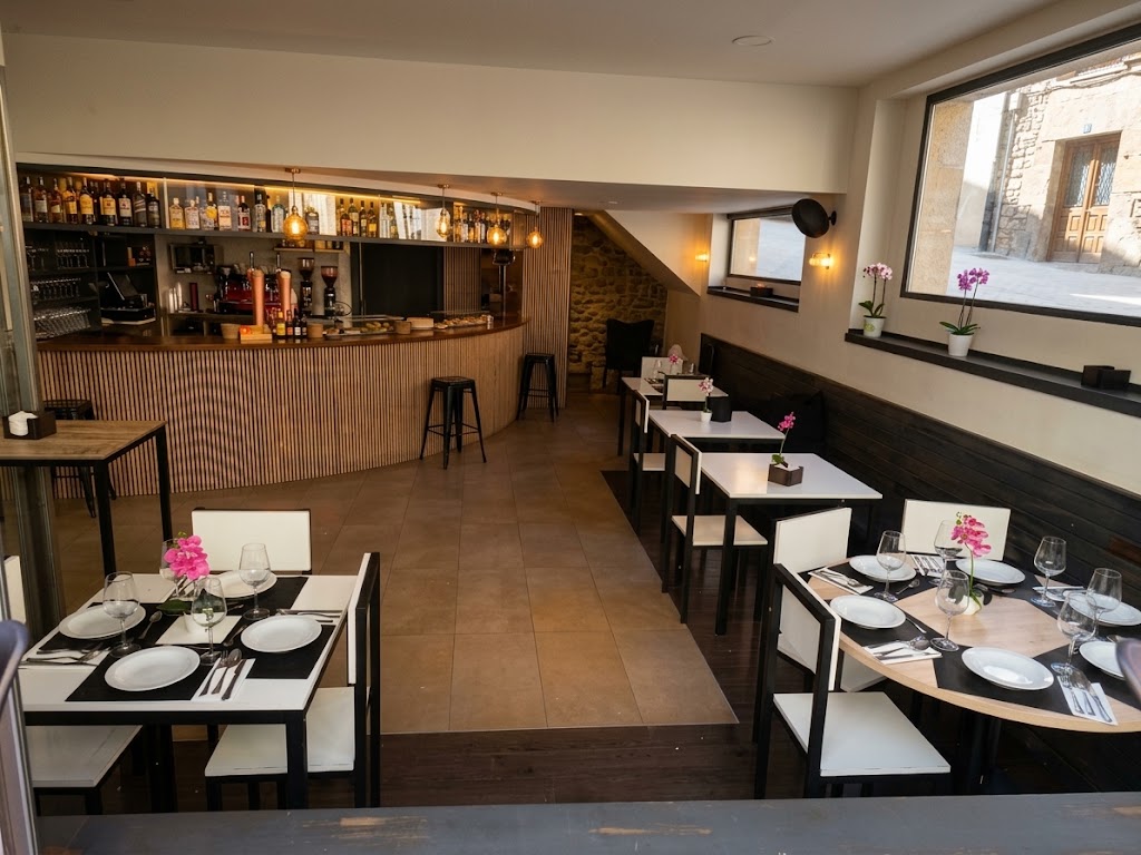Comedor y barra del Bar-Restaurante Mendia